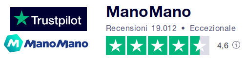 Recensioni e opinioni di manomano da trustpilot: clienti soddisfatti con prodotti e servizio clienti